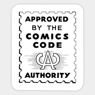 Approved by The Comics Code Authority Sticker